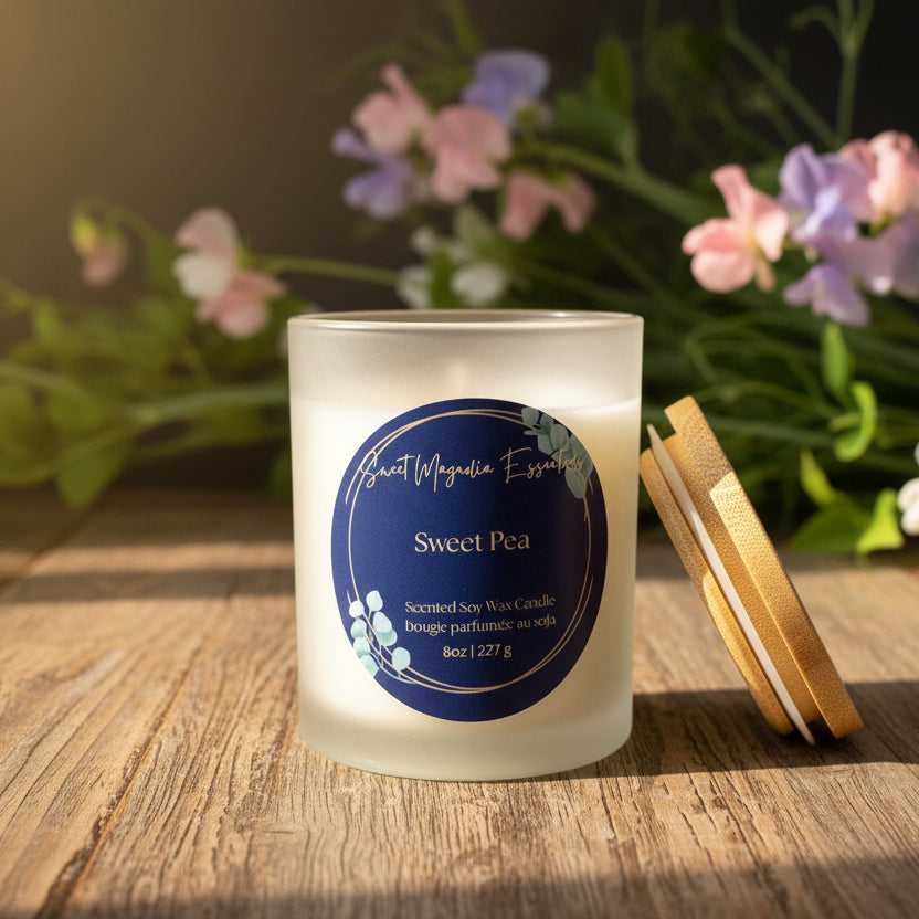"Sweet Pea" 8oz Soy Wax Candle