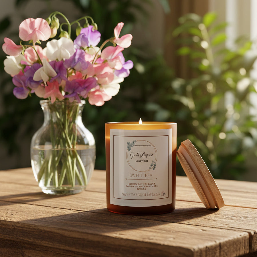"Sweet Pea" 8oz Soy Wax Candle