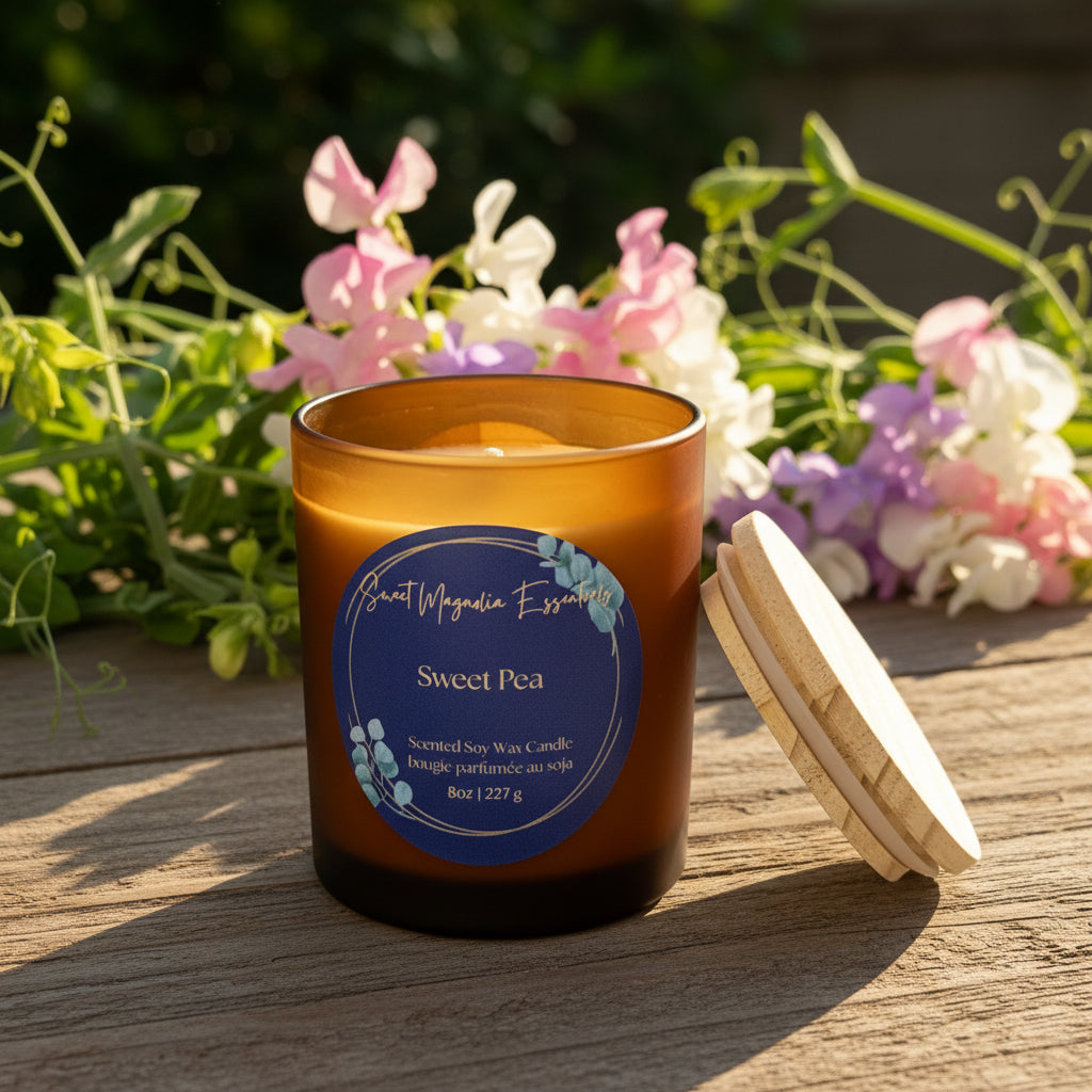 "Sweet Pea" 8oz Soy Wax Candle